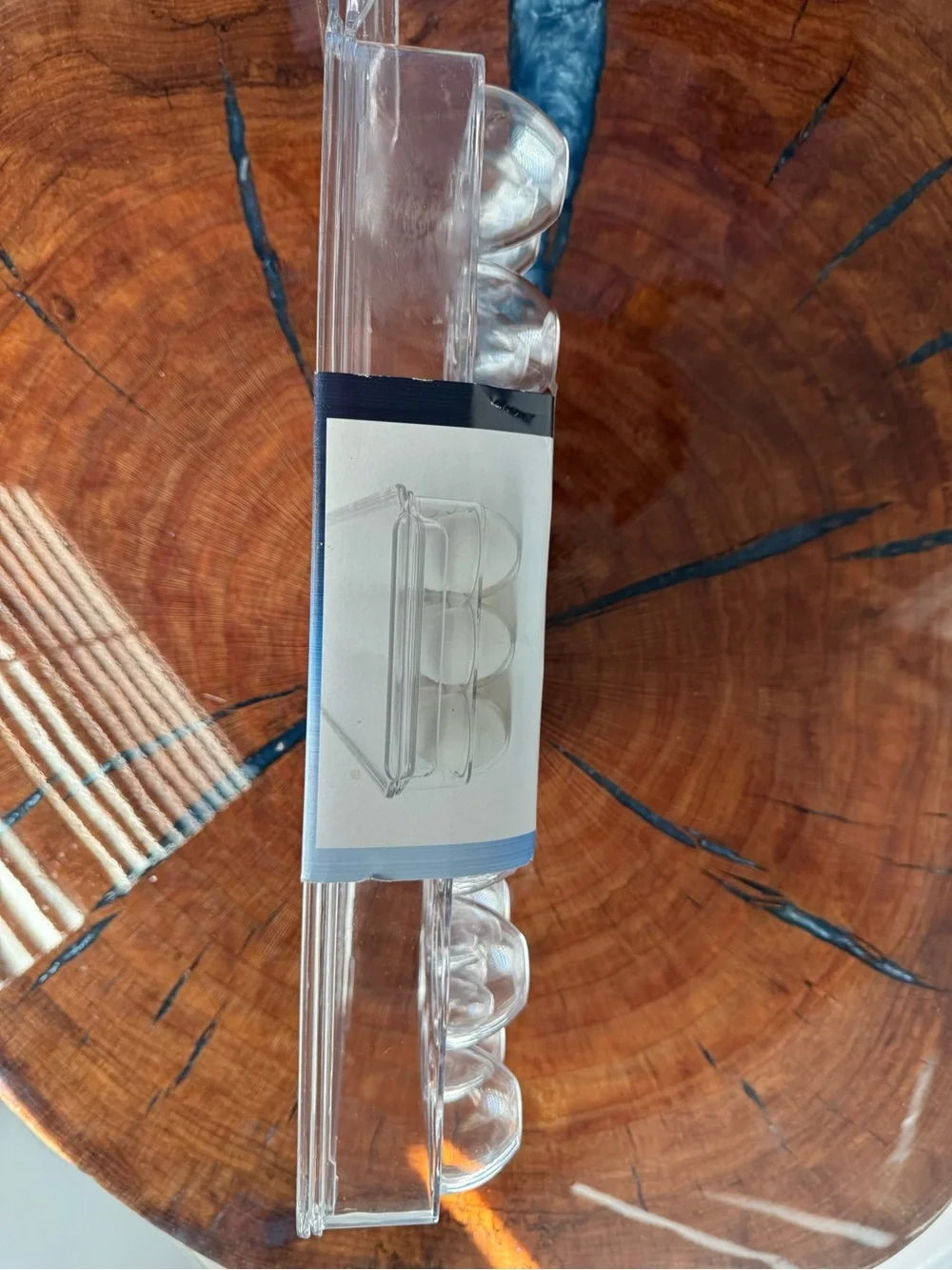 2 Clear Fridge Bin Egg Organizer - Clear (Holds 21 Eggs) - (1 used & 1 new)